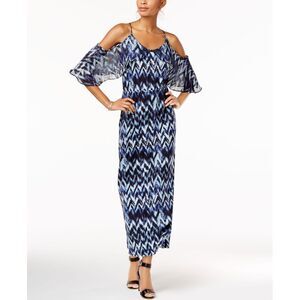 NY Collection Cold Shoulder Maxi Dress